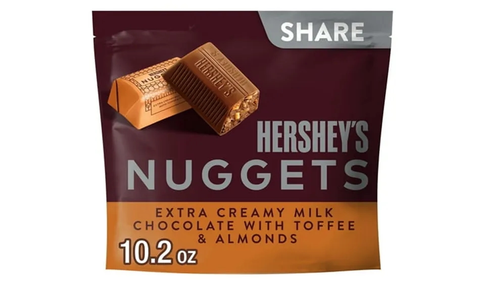 Hershey S Nuggets Milk Chocolate Toffee And Almonds Candy Share Pack 10