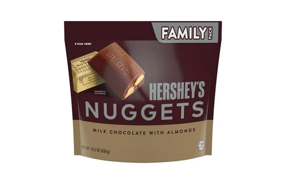 Hershey S Nuggets Milk Chocolate With Almonds Candy Family Pack 15