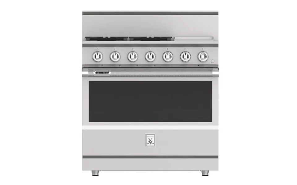 Hestan Krd364gd-ng 36 Inch Wide 5.8 Cu. Ft. Free Standing Dual Fuel Range 36 4 Burner W Griddle Stainless Steel