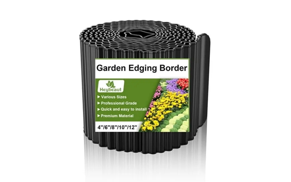 Heybeaut Corrugated Metal Garden Edging - 6 X20 Galvanized Steel Border For Diy Flower Beds Pathways Patio Design Easy I
