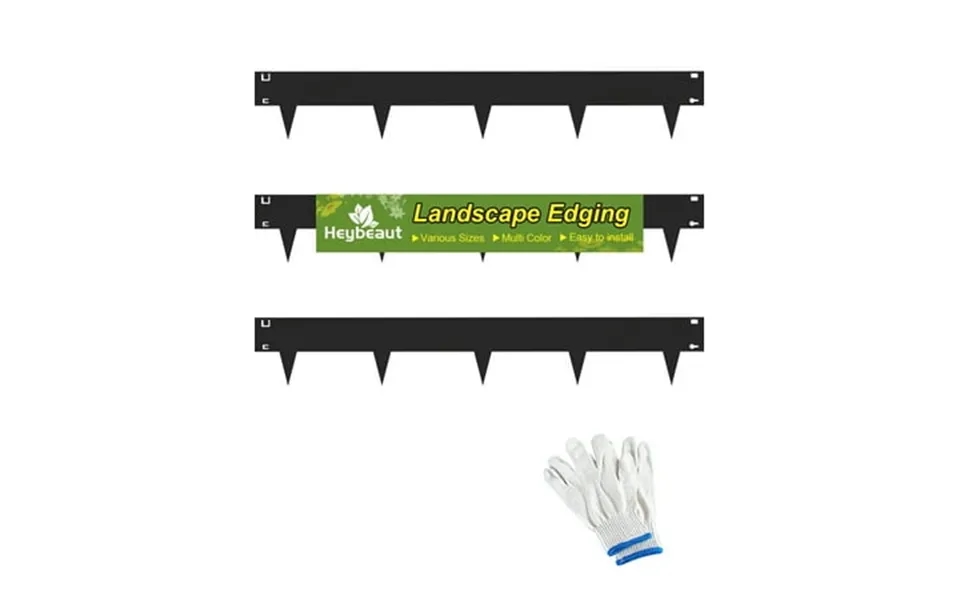 Heybeaut Garden 3-pack 6 H. Corten Steel Landscape Lawn Edging 10ft Total - Rust Patina Finish 18-gauge Bendable Metal S