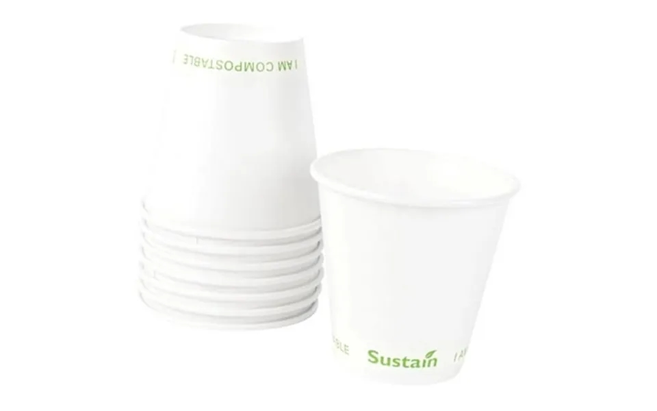 Hgudesign Sustain 9 Ounce Cold Cups 50 Drinking Cups - Sold Separately Leakproof Pla Lining White Paper Cups Tightly Rol