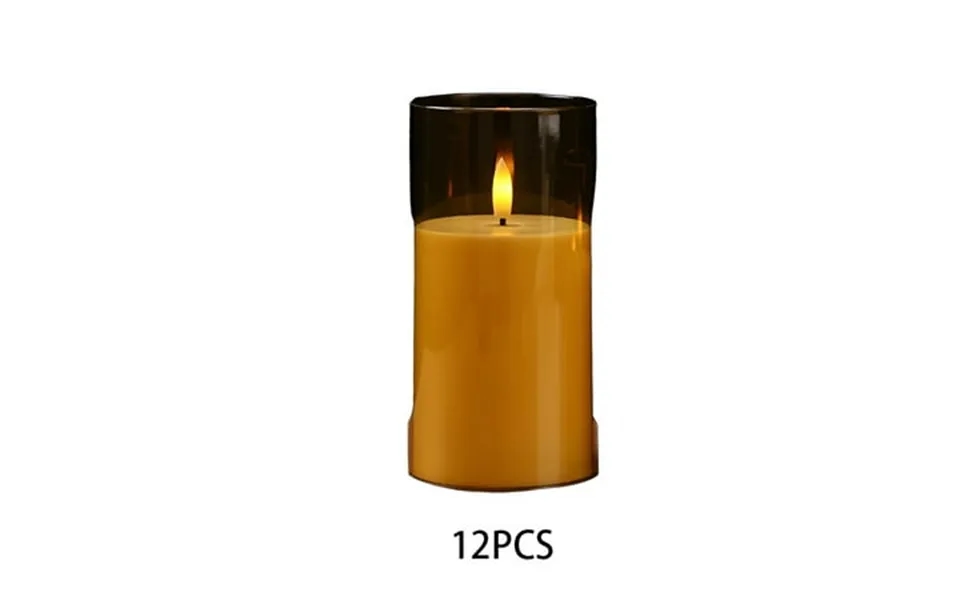 Hibibud 12pcs Flameless Candles Effortless Control Battery Operated Candles Gentle Ambient Light Electric Candles Yellow