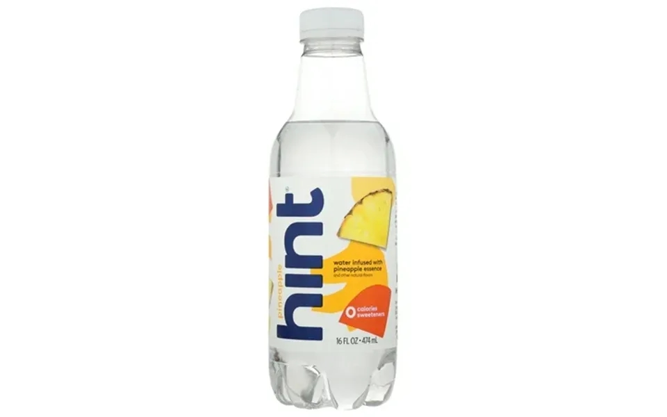 Hint Unsweet Water Pineapple 16 Fl Oz