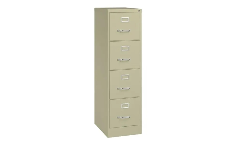 Hirsh 22 Deep 4 Drawer Letter Width Vertical File Cabinet Commercial Grade Putty