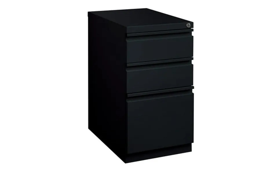 Hirsh 23 Deep Mobile Pedestal File Cabinet 3 Drawer Box-box-file Letter Width Black