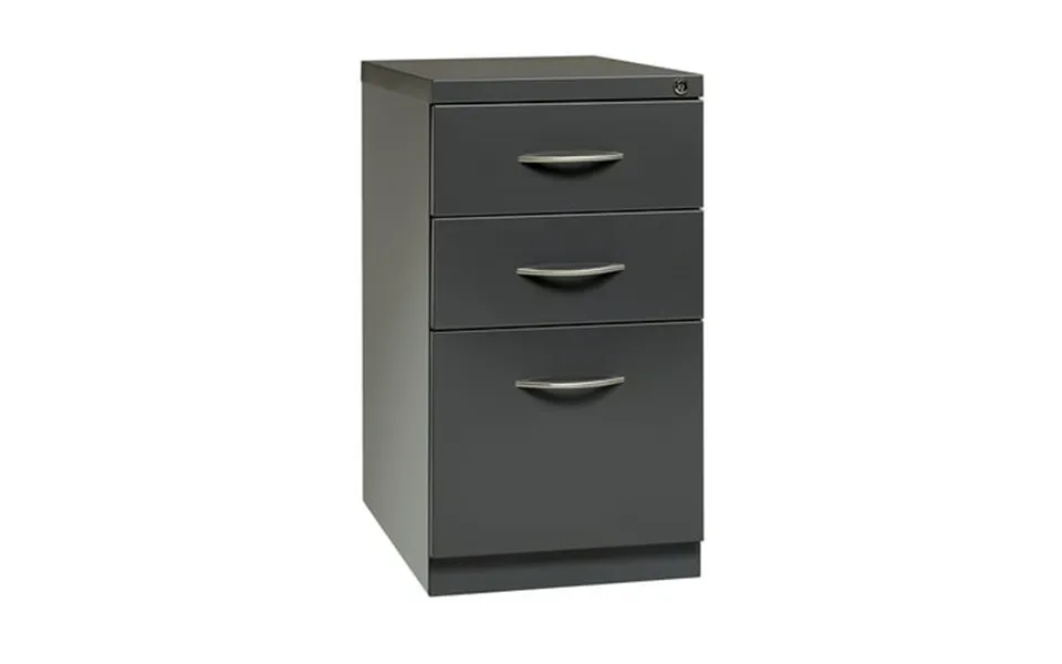 Hirsh 23 Deep Mobile Pedestal File Cabinet 3 Drawer Box-box-file Letter Width Charcoal