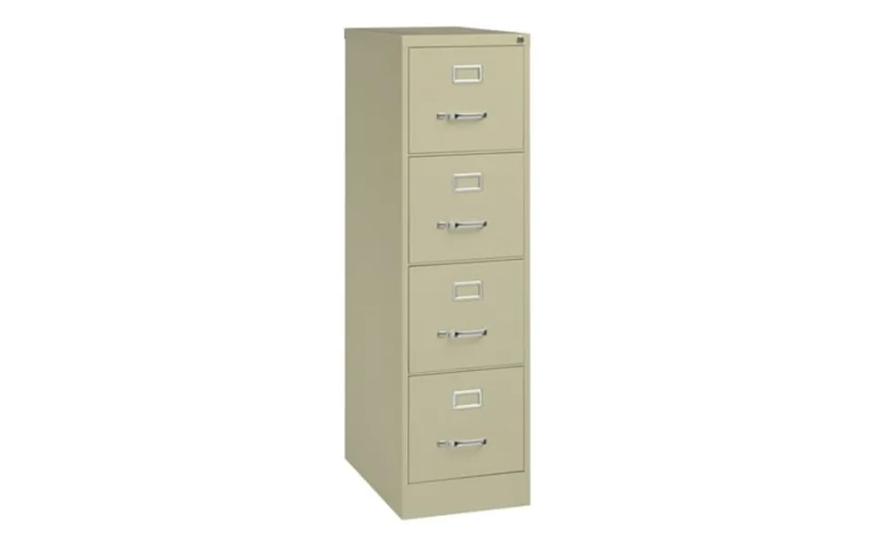Hirsh 25 Deep 4 Drawer Letter Width Metal Vertical File Cabinet Commercial Grade Putty