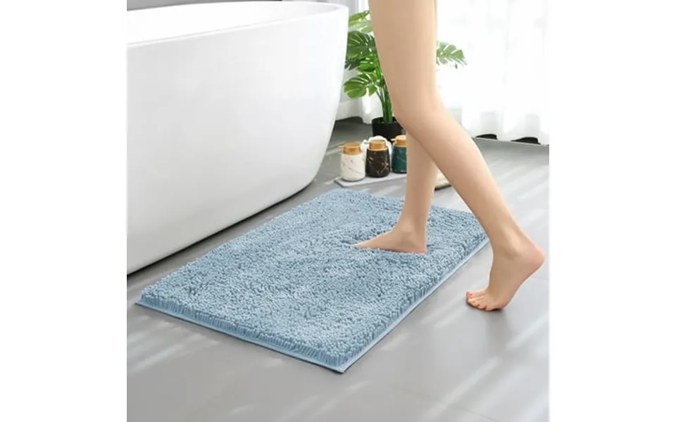 Hitime Soft Chenille Bath Rug Mat 24 X 36 Quick Dry Machine Washable Bathroom Runner - Ultra Absorbent Non-slip Backing