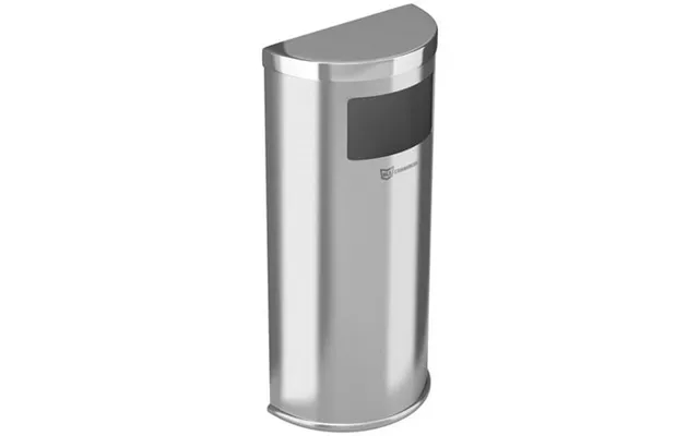 Hls Commercial Hlsc01g09a 9 Gallon Stainless Steel Half-round Side-entry Trash Can product image