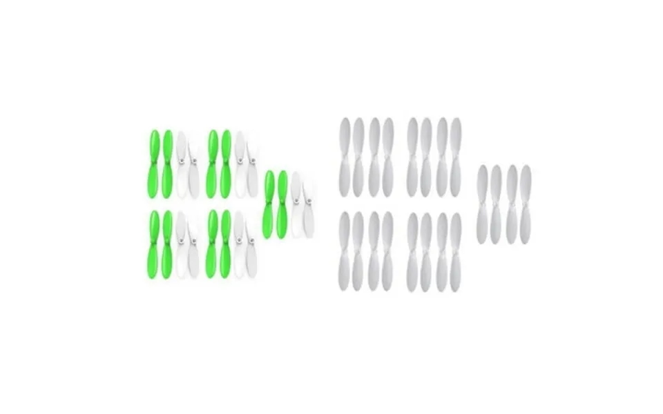 Hobbyflip 55mm Propellers White And Green White Compatible With Hubsan X4 H107