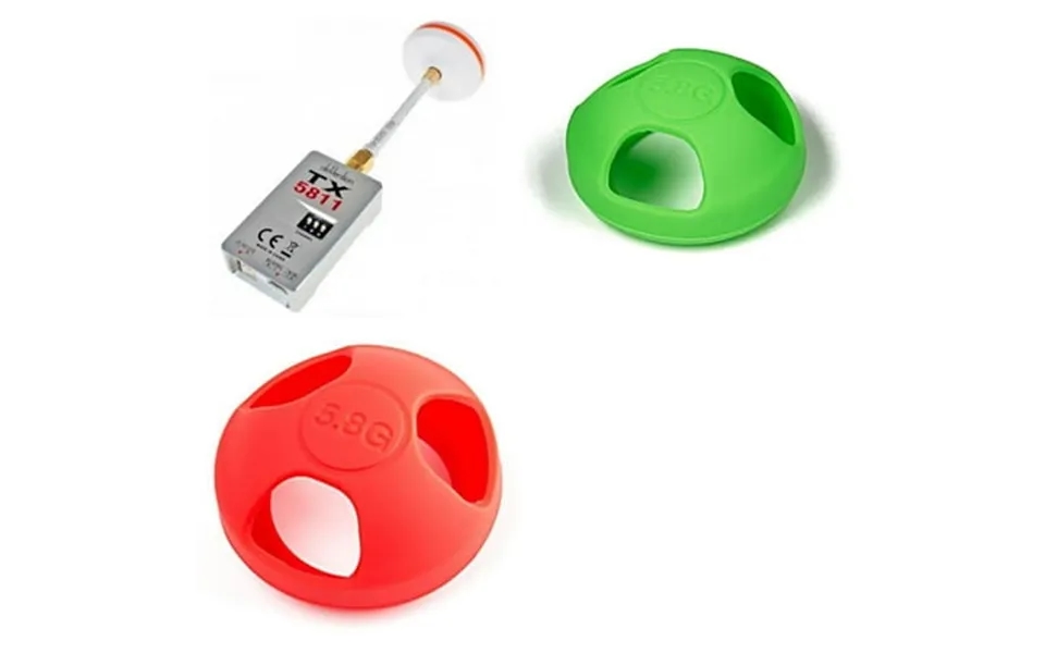 Hobbyflip 5.8ghz Video 5811 Fpv Transmitter W Antenna Protective Jackets Compatible With Rc Aircraft