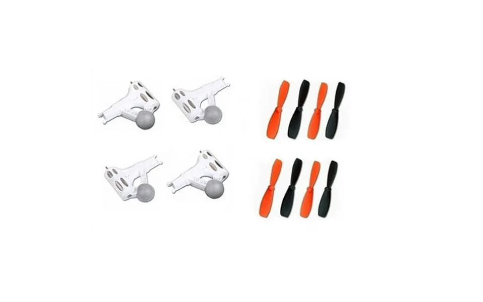 Hobbyflip Cw And Ccw 3.7v Motors 2 Each Ultra Durable 55mm Propellers 8pcs Compatible With Walkera Qr W100 Fpv
