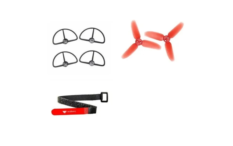 Hobbyflip Propeller Guard Protection Set Of 4 W 3 Blade Propellers And Strap Compatible With Walkera Rodeo 110