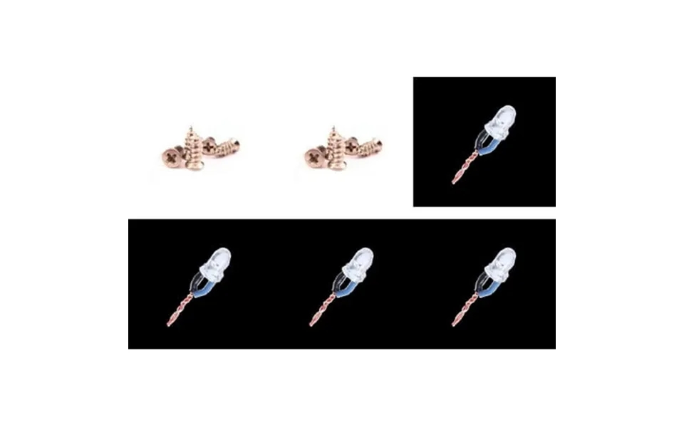 Hobbyflip Screw Set 2 W 3.7v Blue Led Night Flying Lights 4 Compatible With Hubsan X4 H107l