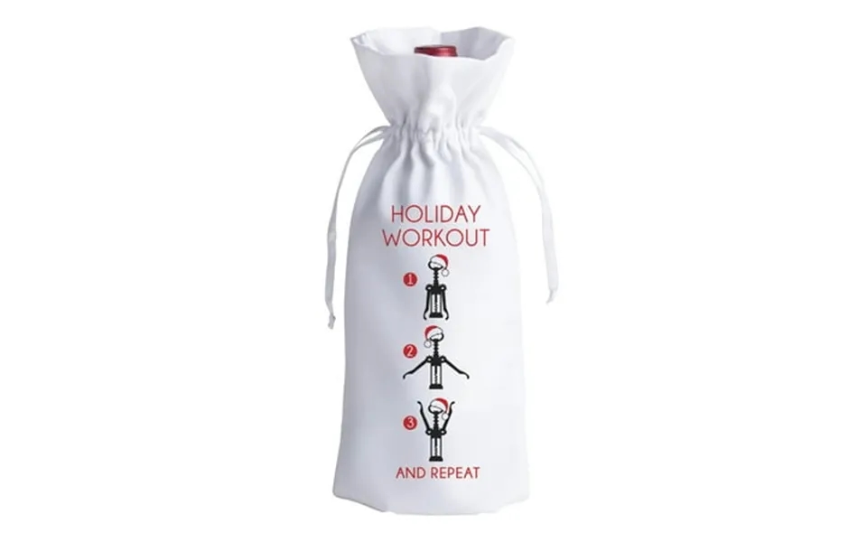 Holiday Workout Wine Gift Bag