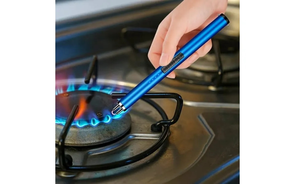 Holloyiver Candle Lighter Arc Lighter With Usb Charging Flameless Windproof Led Battery Display Safety Switch Usb Rechar