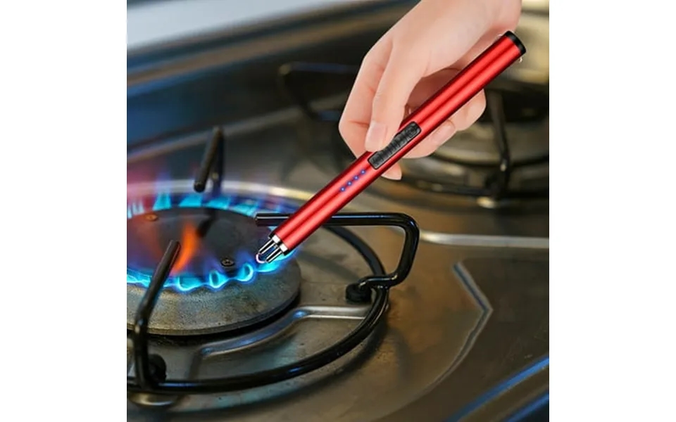 Holloyiver Candle Lighter Arc Lighter With Usb Charging Flameless Windproof Led Battery Display Safety Switch Usb Rechar