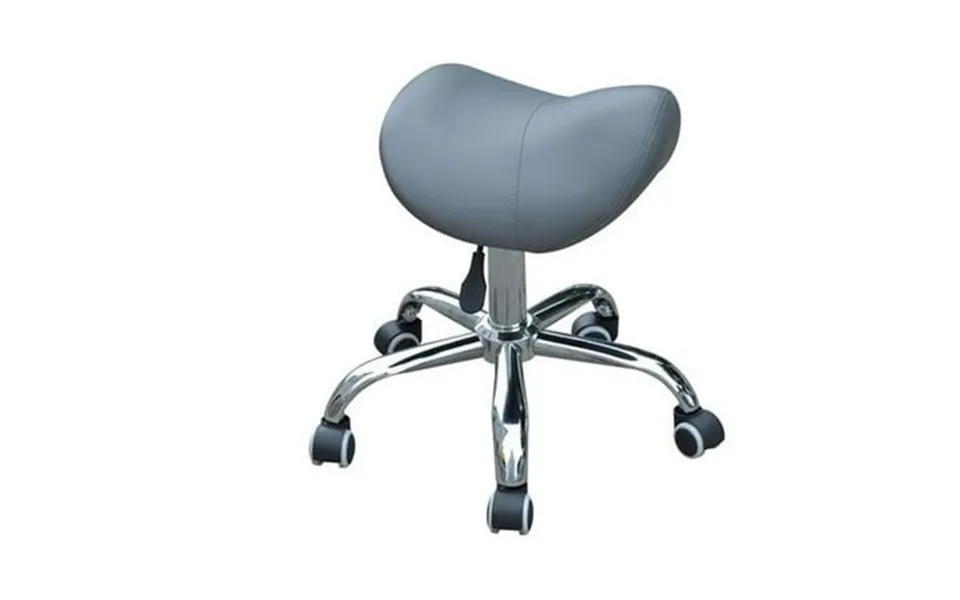 Homcom Ergonomic Rolling Saddle Stool Pu Leather Hydraulic Spa Stool Height Adjustable Swivel Drafting Medical Salon Cha