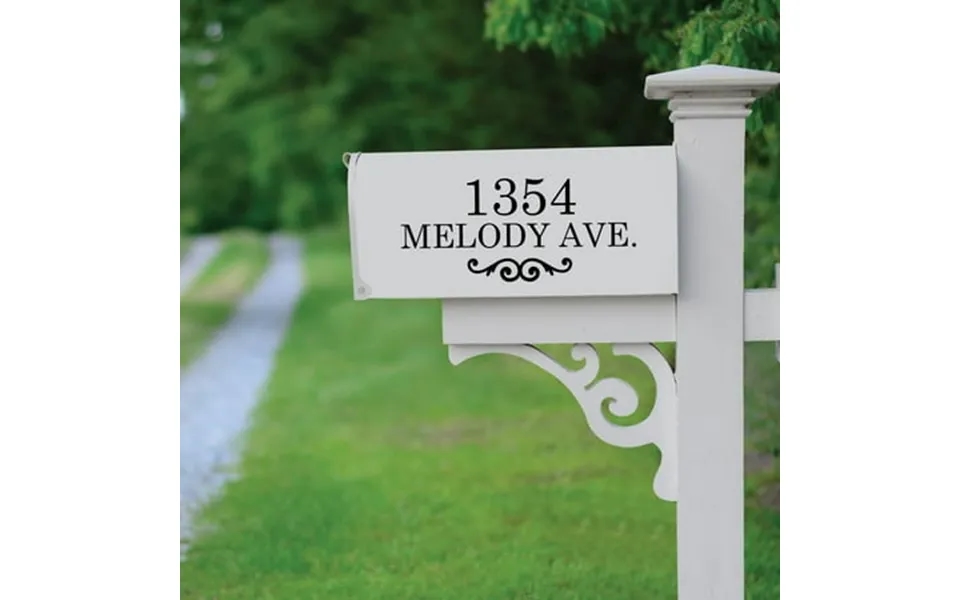 Home Address Mailbox Decal