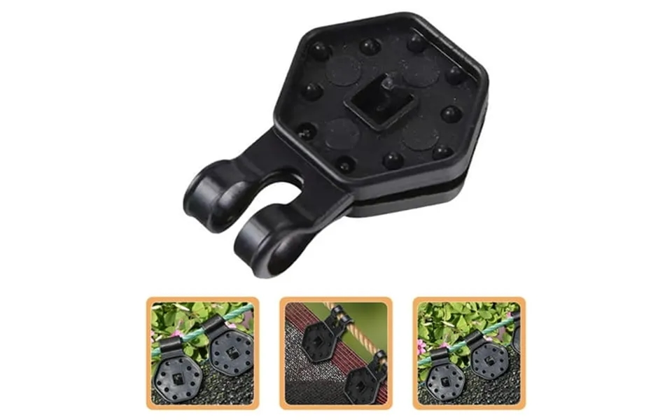 Homemaxs 50 Pcs Greenhouse Shade Cloth Clamps Awning Shading Net Black