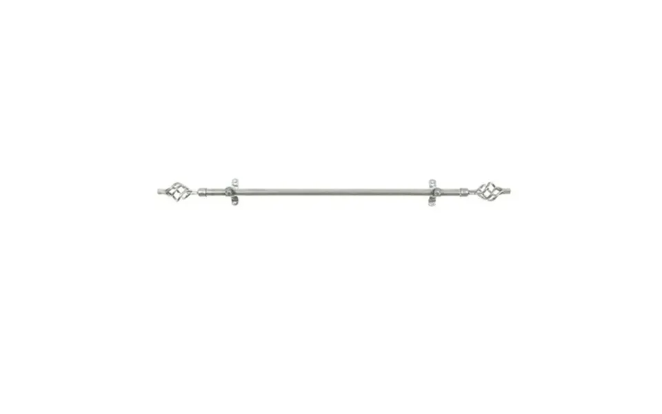 Homestock Classic Comfort Decorative Window Curtain Rods With Finials 28 To 48 Inches 0