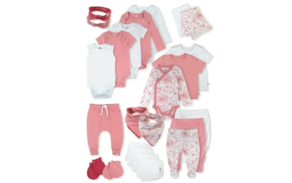 Honest Baby Clothing Baby Boy Or Girl Gender Neutral Organic Cotton Over The Top Gift Set 24 Piece Newborn-6 Months