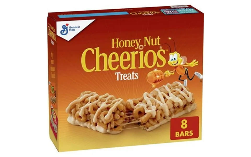 Honey Nut Cheerios Breakfast Cereal Treat Bars Snack Bars 8 Ct - Pack Of 2
