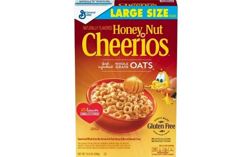 Honey Nut Cheerios Gluten Free Cereal 15.4 Oz Box Pack Of 14