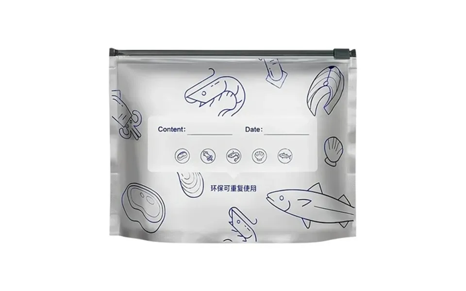 Hongheng 10pcs Reusable Gallon Freezer Bags - Dishwasher Safe Bpa-free Leakproof For Meat Cereal Veggies & Kitchen Stora