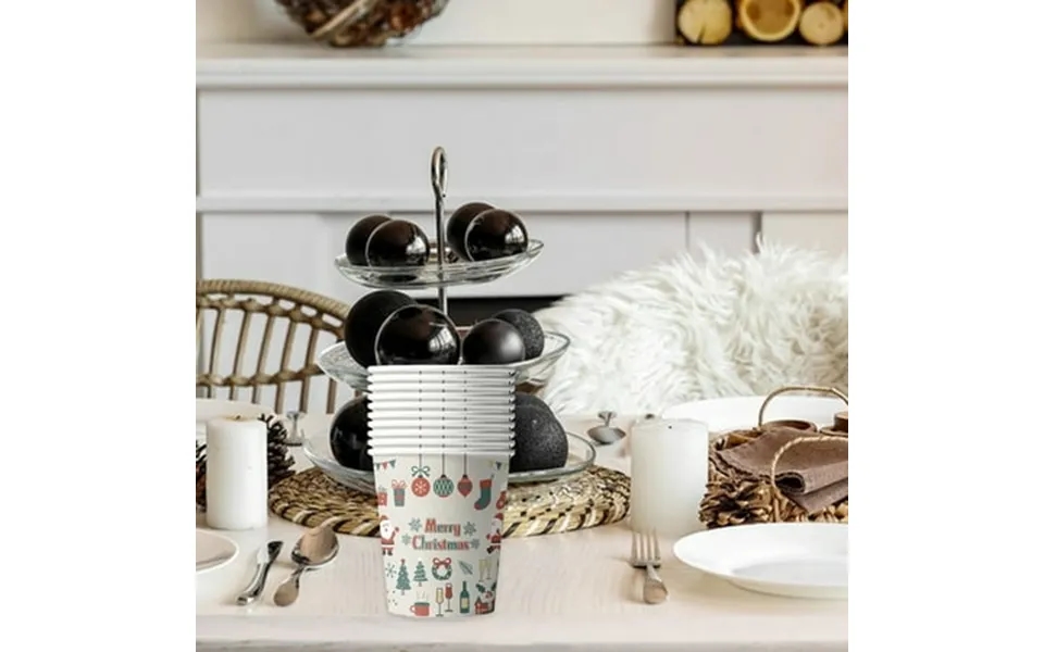 Hongheng Clearance Under 2.00 10 Pcs Christmas Themed Party Christmas Atmosphered Disposable Paper Cups Suitable For Par