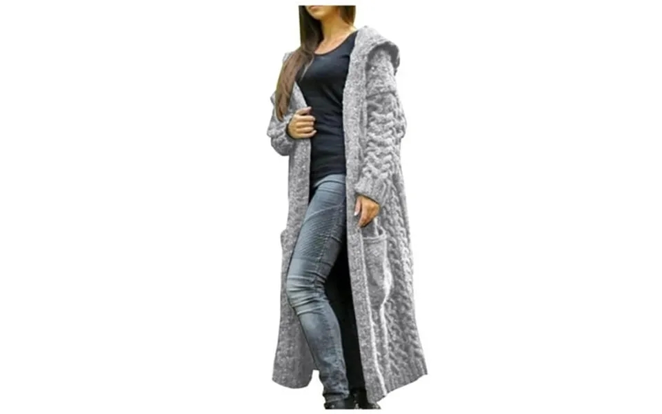 Hooded Cable Knit Sweater Women Chunky Cardigan Sweaters For Women Long Fall Fashion For Women 2025 Trendy Abrigos De Mu