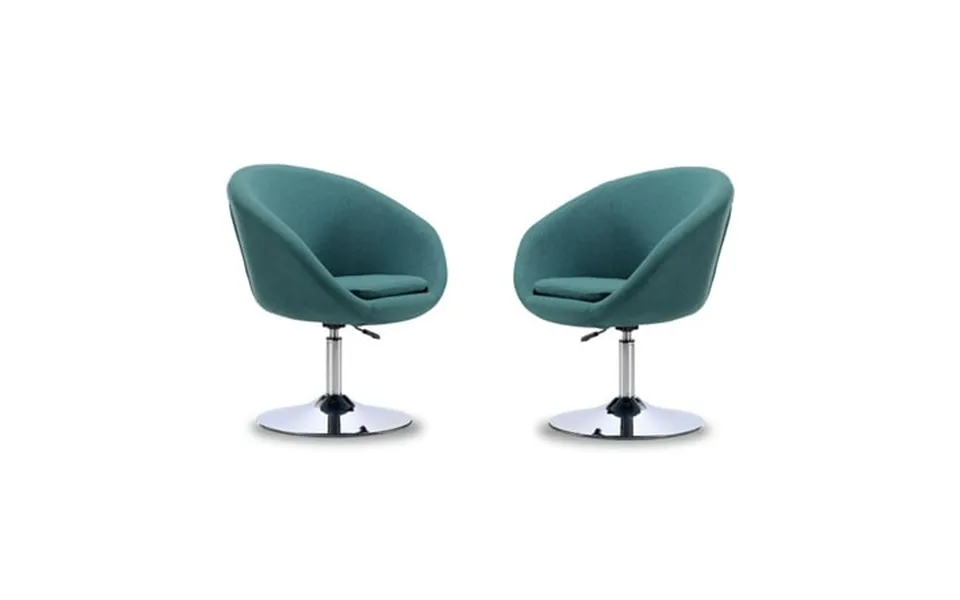 Hopper Black And Polished Chrome Faux Leather Adjustable Height Chair Set Of 2