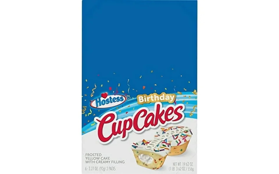 Hostess Birthday Cupcakes 3.27 Oz 6 Count 12 Total Cupcakes