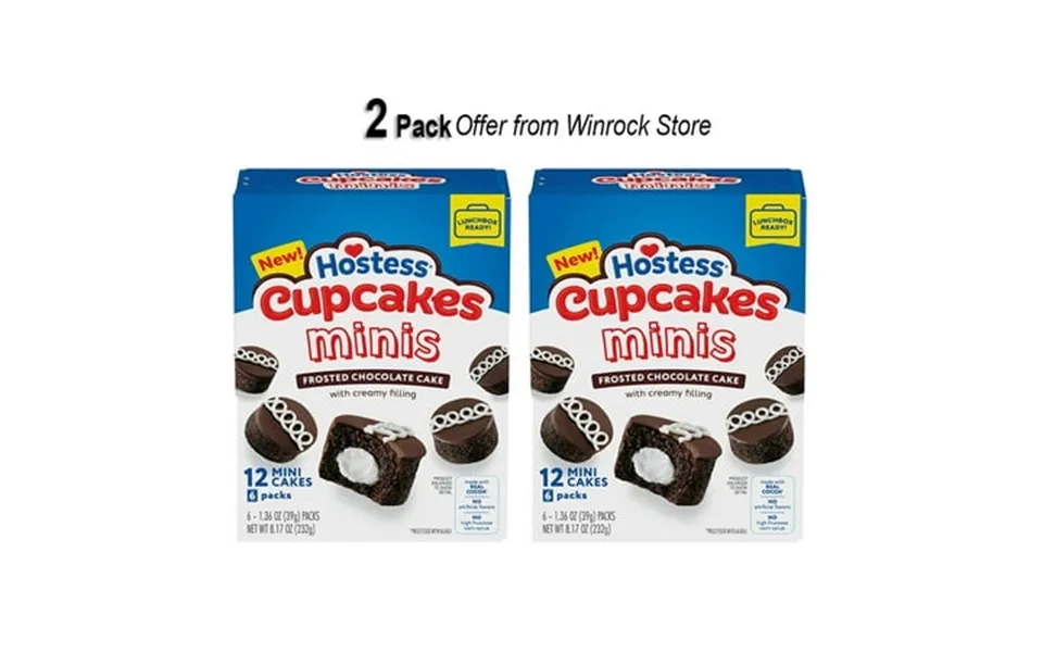 Hostess Cupcakes Minis Chocolate Cupcakes With Creamy Filling 12 Count 8
