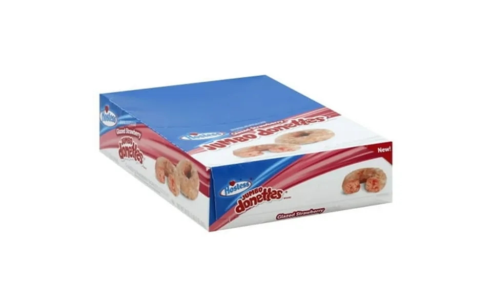 Hostess Donettes 4 Ounce Glazed Strawberry Donut 6 Count Ss Fsh 6 Pack