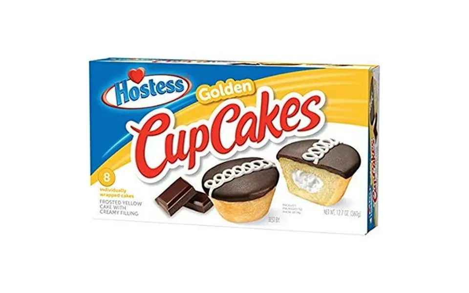 Hostess Golden Cupcakes 8 Count Pack Of 2 16 Total Cupcakes