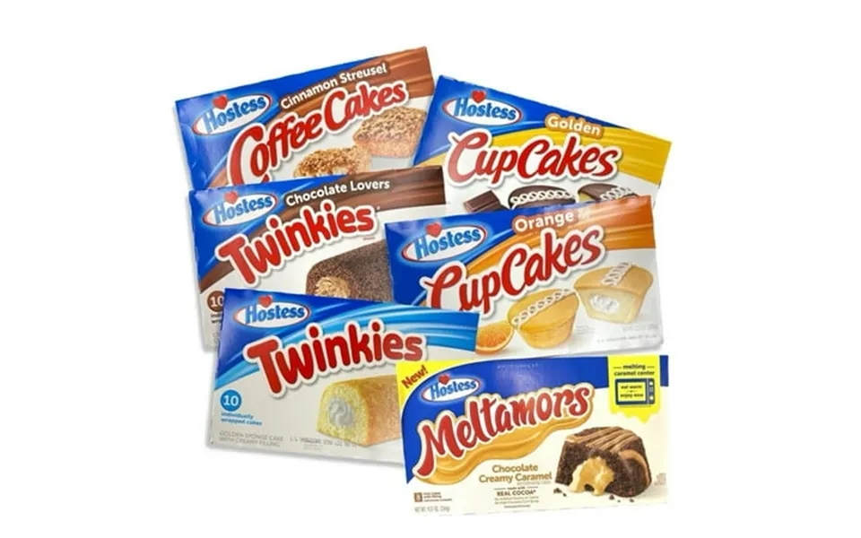 Hostess Snack Cake And Cupcake Variety Pack 54 Cakes Chocolate Original Twinkies Golden & Orange Cupcakes Coffee Cakes A