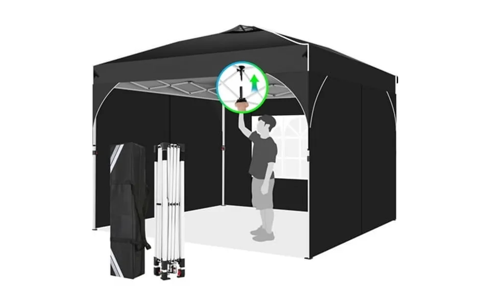 Hoteel 10x10 Ez Up Pop Up Canopy Tent Party Tents With One Push Central Button Air Vent Instant Canopy Tent With Sidewal