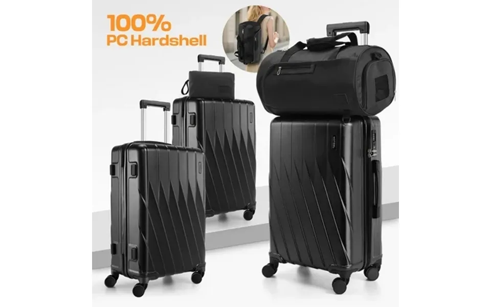Hoteel 20 24 28in Luggage Sets 5 Piece Pc Hardshell Suitcase With Spinner Wheels Tsa Lock Lightweight Travel Carry On Lu