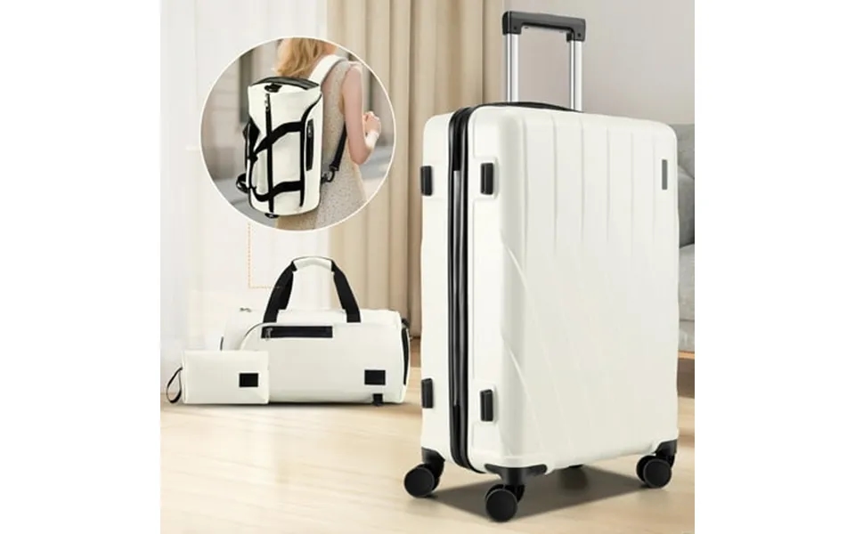 Hoteel 20in Luggage Sets 3 Piece Pc Hardshell Suitcase With Spinner Wheels Tsa Lock Lightweight Travel Carry On Luggages