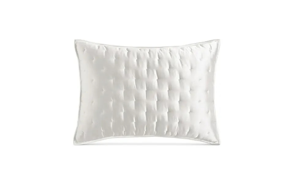 Hotel Collection Moire Dimensional Rippled Texture 20 X 28 Inch Standard Sham White