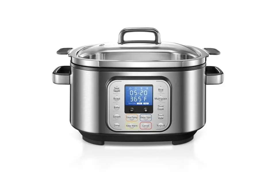 Housnat 10-in-1 Programmable 6 Qt Slow Cooker-crock Stainless Steel