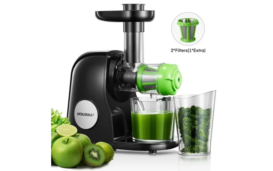 Housnat Slow Masticating Juicer Machines Easy Clean With Quiet Motor & Reverse Function 150w