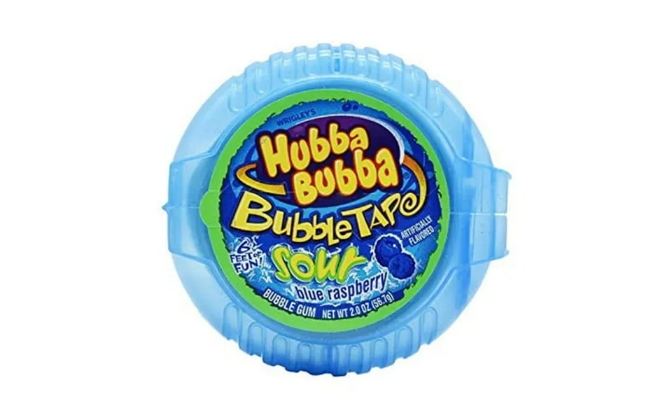 Hubba Bubba Bubble Tape Sour Blue Raspberry 6 Feet Gum 56.7gm