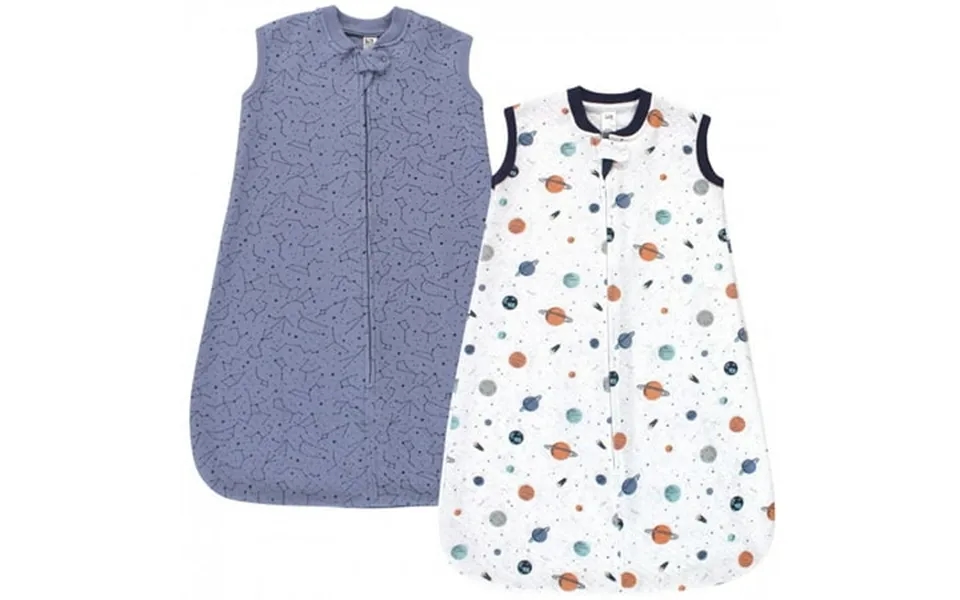 Hudson Baby Infant Boy Premium Quilted Sleeveless Sleeping Bag And Wearable Blanket Space 6-12 Months