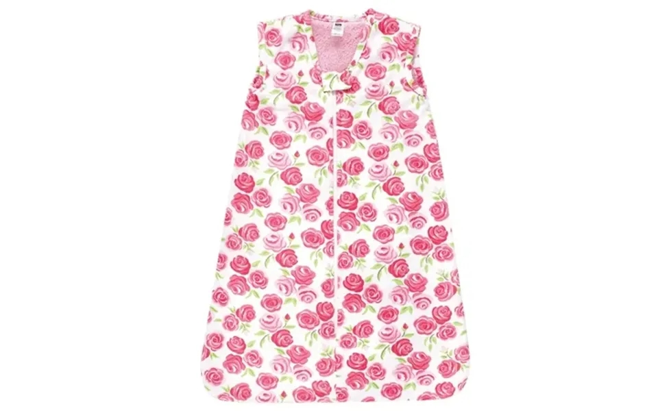 Hudson Baby Infant Girls Plush Faux Fur Sleeping Bag Wearable Blanket Pink Roses 6-12 Months