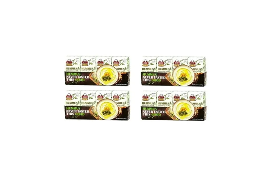 Hummus Kasih With Tahini Ready To Eat Mini Size 4 X 4 Mini Packets 135g 5oz Each Mini Packet -