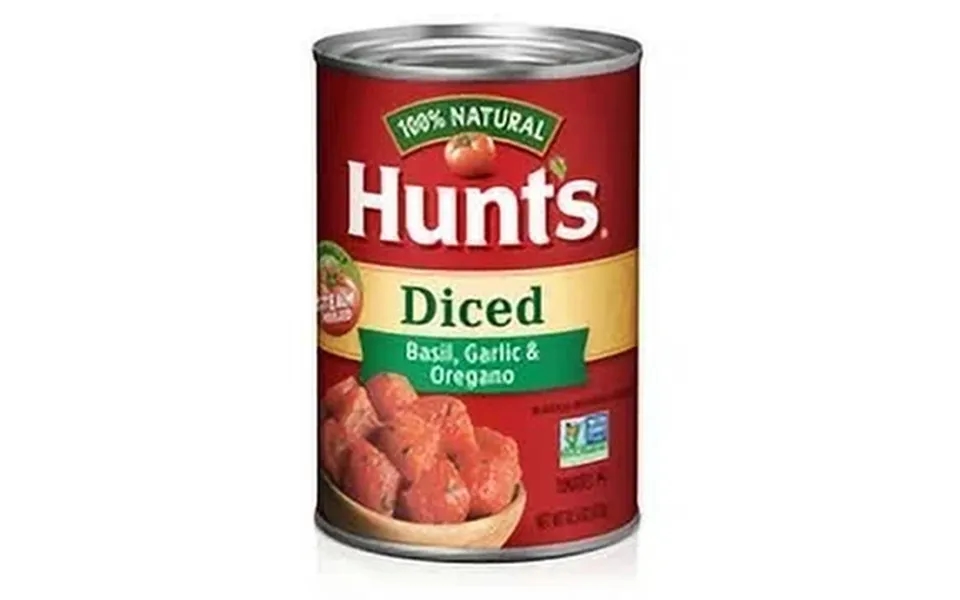 Hunt S Diced Tomatoes With Basil Garlic & Oregano 14.5 Oz Pack Of 6