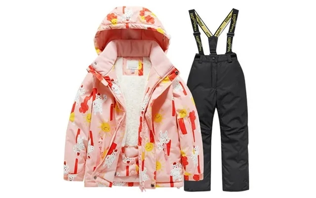 Hwmodou Toddler Girl Clothes Sets Kids Lined Ski Jacket Pants Set Winter Snowboarding Rain Coats Girls Boys Snow Suits S product image